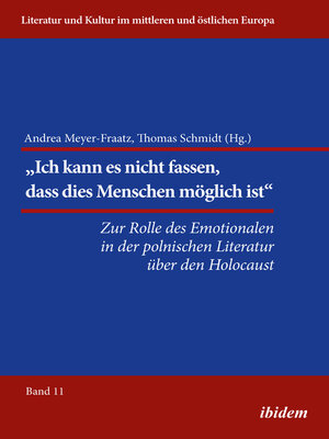 cover image of Die Rolle des Emotionalen in der polnischen Literatur über den Holocaust